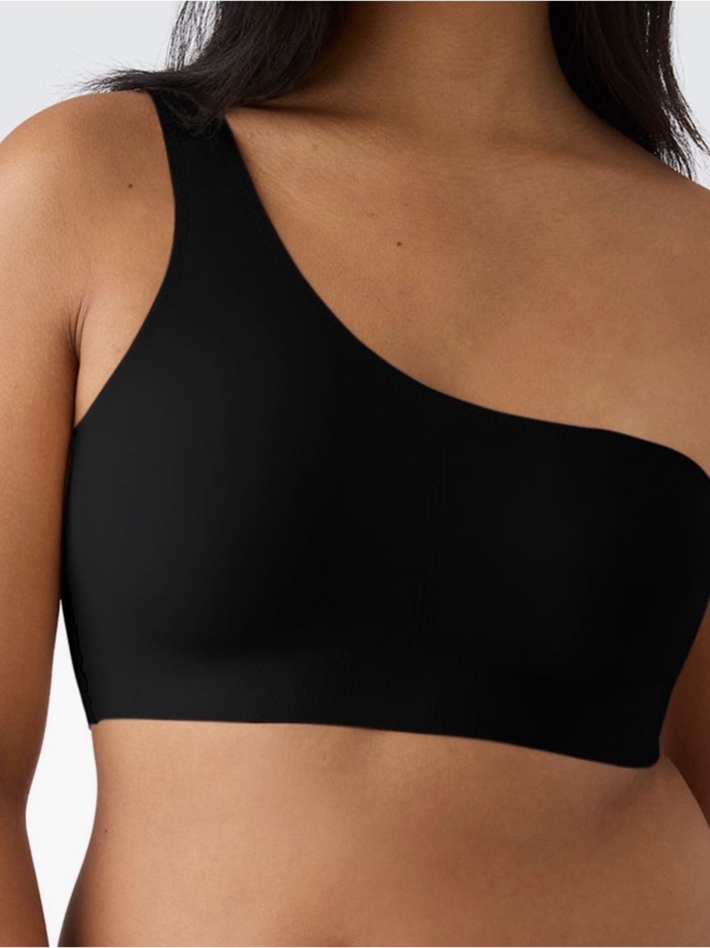 True & Co true body one shoulder bra